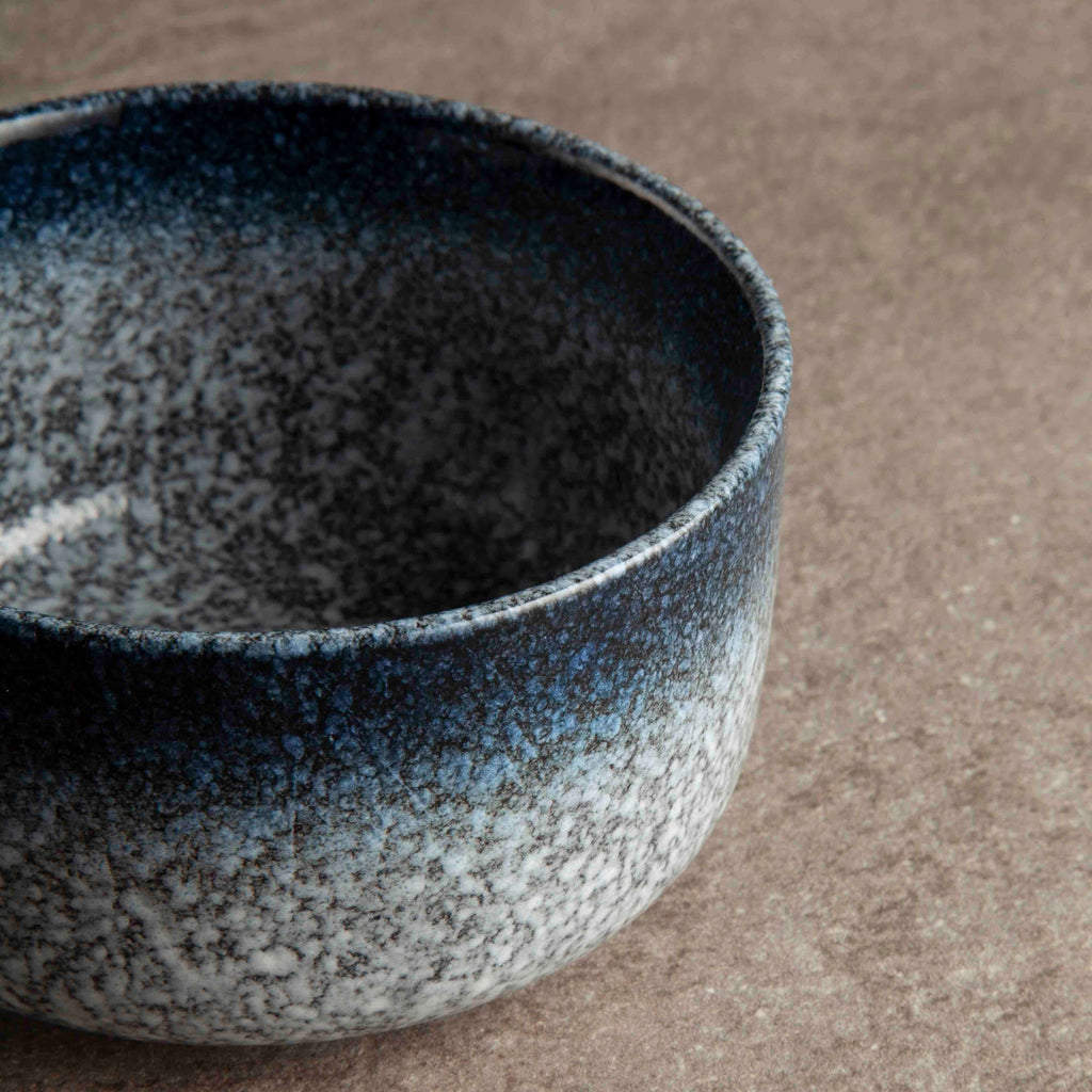 Blue ceramic Japanese side bowl