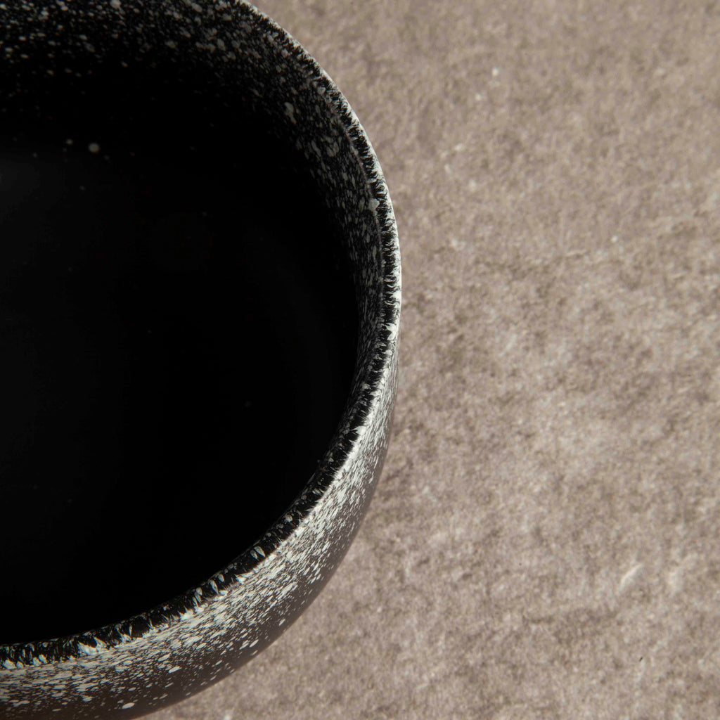 Black ceramic Japanese small bowl