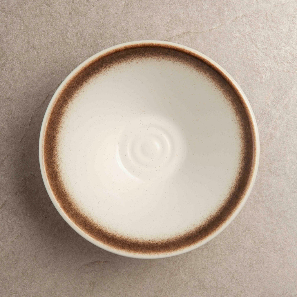 White ceramic Japanese ramen bowl pattern